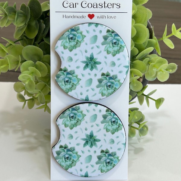 Succulent plant car coaster,gift drink coaster