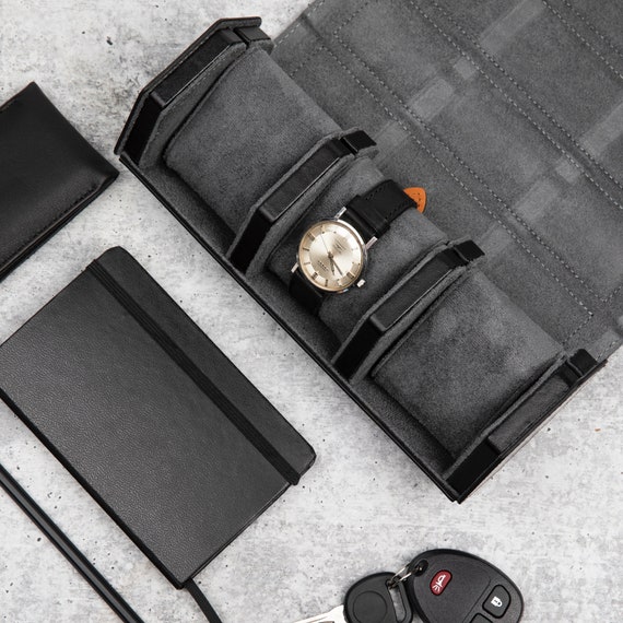 Porta Orologi Elegante Custodia Per Orologi In Vera Pelle