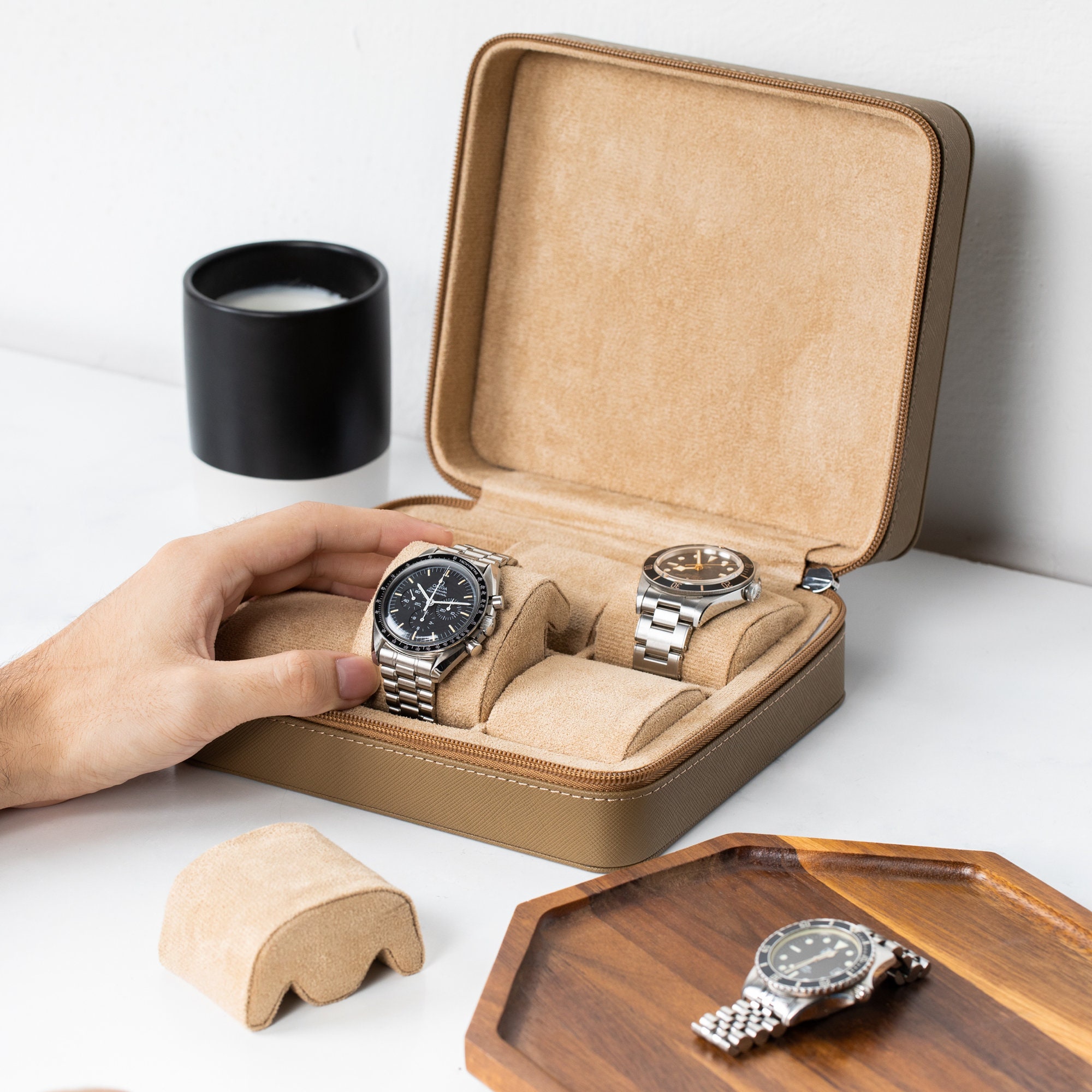 Watch Case For 6 Watches - Navy Blue - €179 - Free shipping