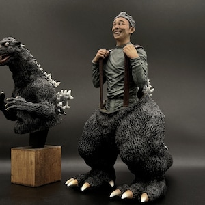 1954 Godzilla + Nakajima 1:6 Art Statue (one-off) 中島 春雄 + 初代