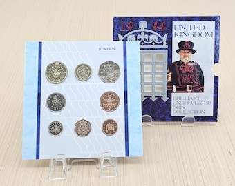 England-United Kingdom 1994 UK QUEEN ELIZABETH Coin Collection 8 Coins