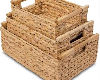 Organize Your Home with Style – StorageWorks Water Hyacinth Baskets