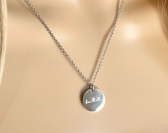 Be Still Necklace of Faith, Psalm 46 10, Be still, and know that I am God, Faith Charm, Religious Gift, Encouragement Religion