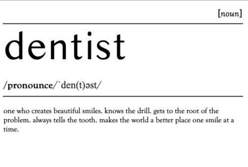 Dentist Definition Print Dental Student Graduation Gift Etsy Hong Kong