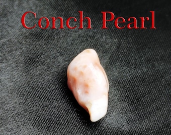 Perle Conch Naturelle Rose Saumon - Poids 0,65 Carats - Forme Baroque - Provenance Caraïbes - Neuf Sans Emballage