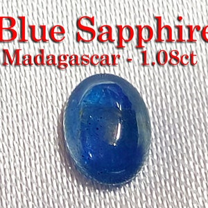 Natural Blue Sapphire - 1.08ct - Madagascar
