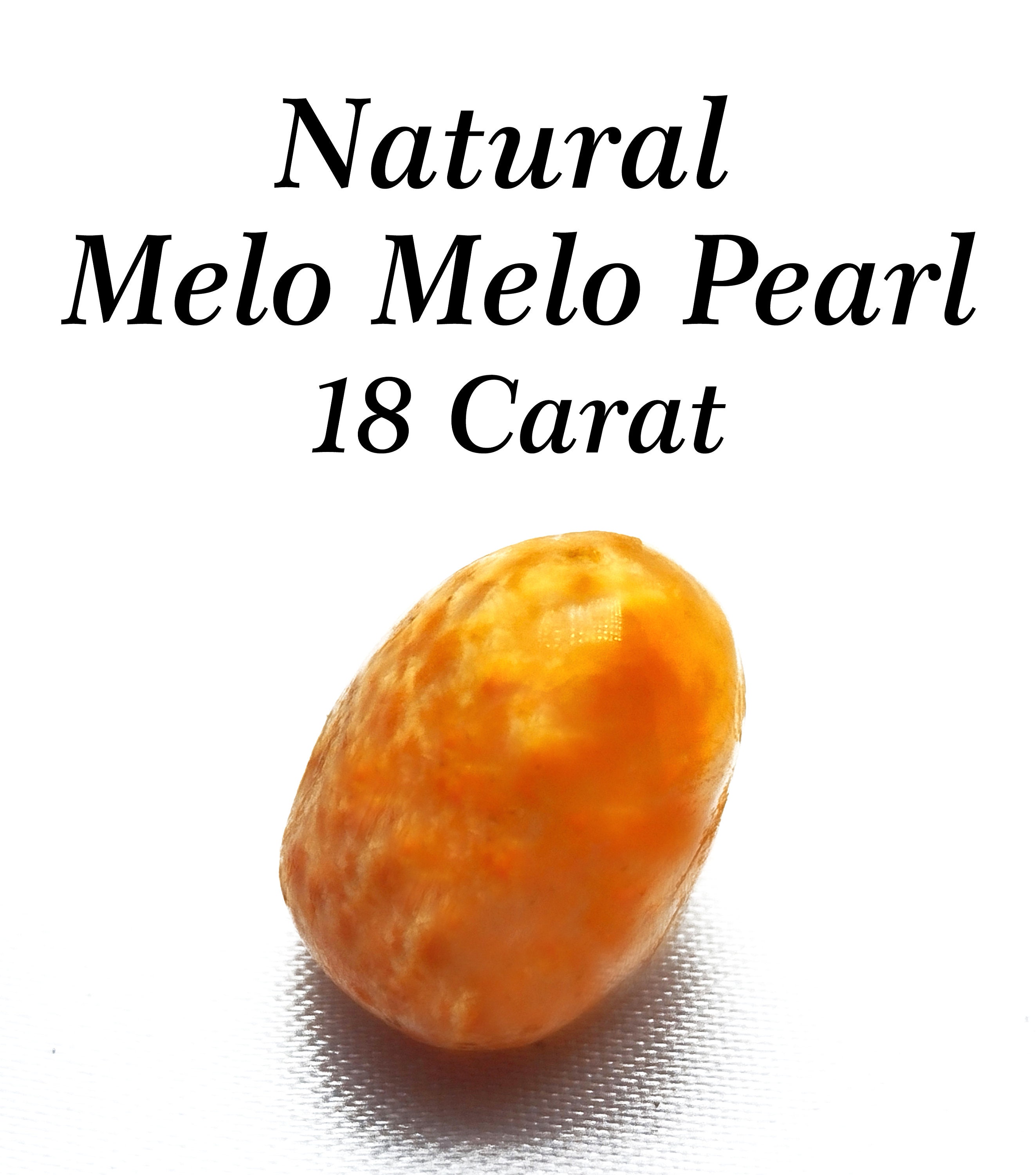 Natural Melo Melo Pearl Semi Pear 18.5ct Etsy UK
