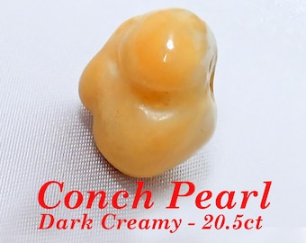 Natural Conch Pearl Creamy Light Brown