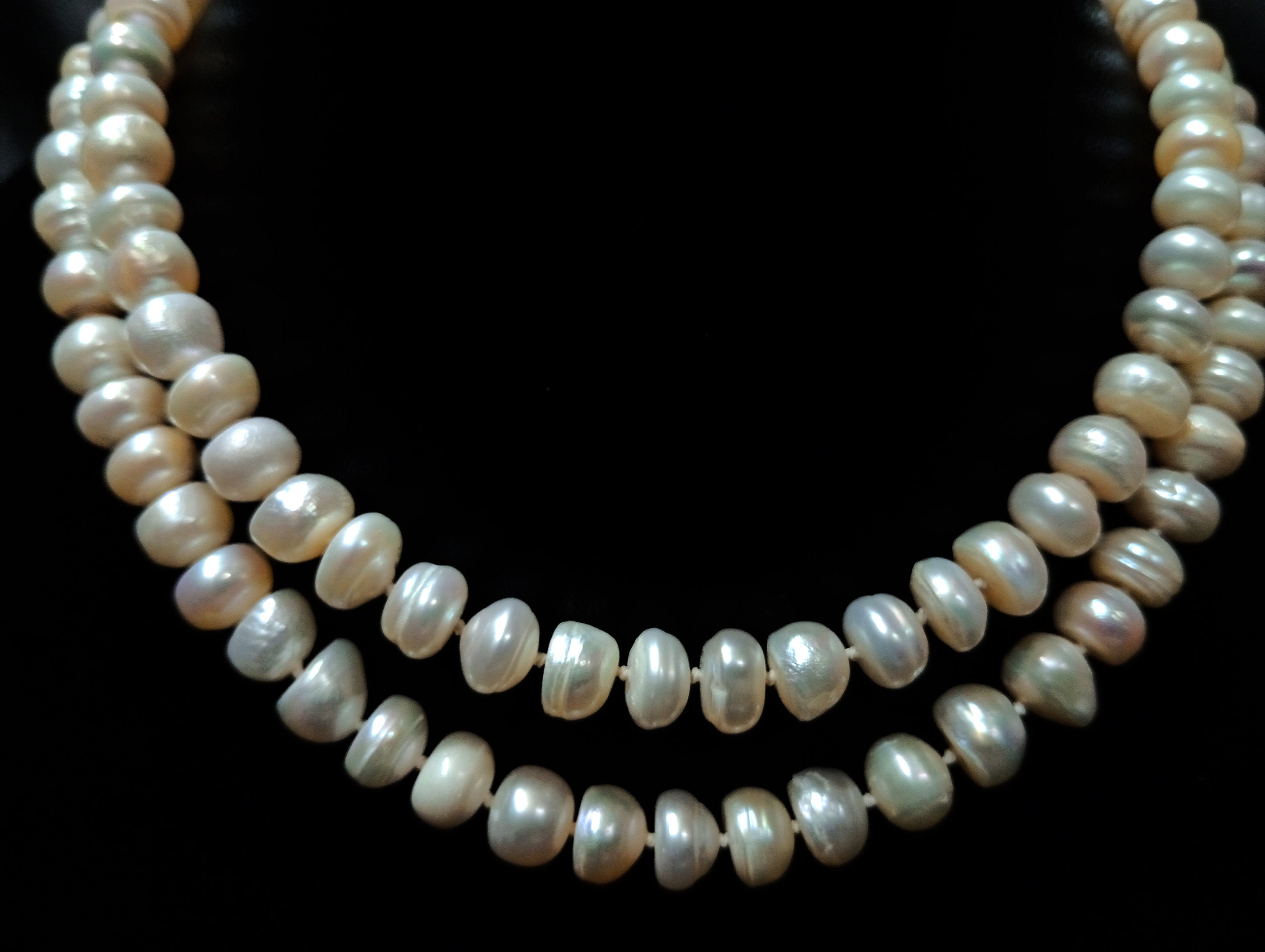 ケシパールシ真珠ネックレス 天然ケシパールネックレス - 277カラット、108個の真珠 - Etsy 日本