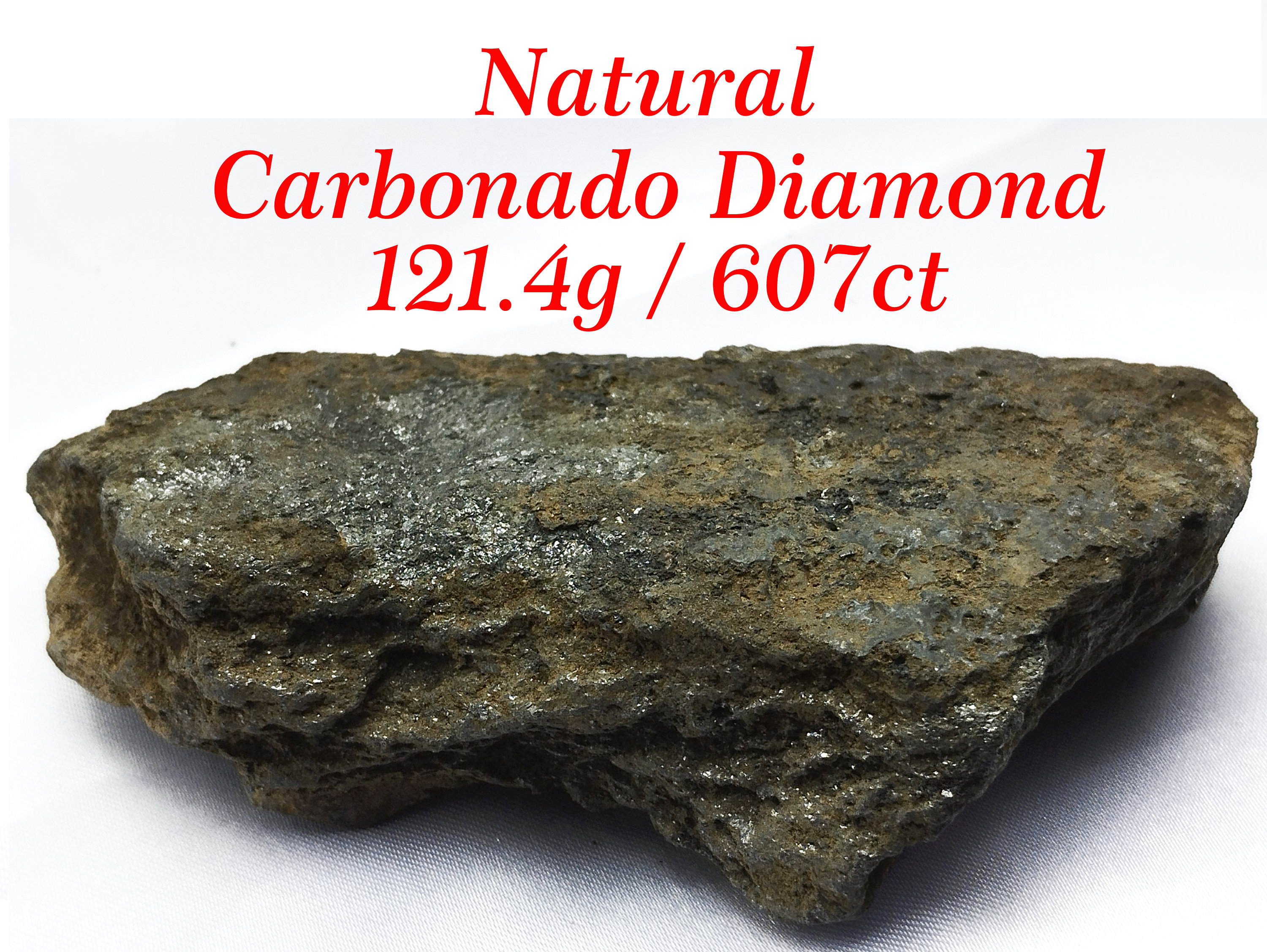 Natural Carbonado Diamond 121.4g 607ct Diamond Tester Passed Etsy