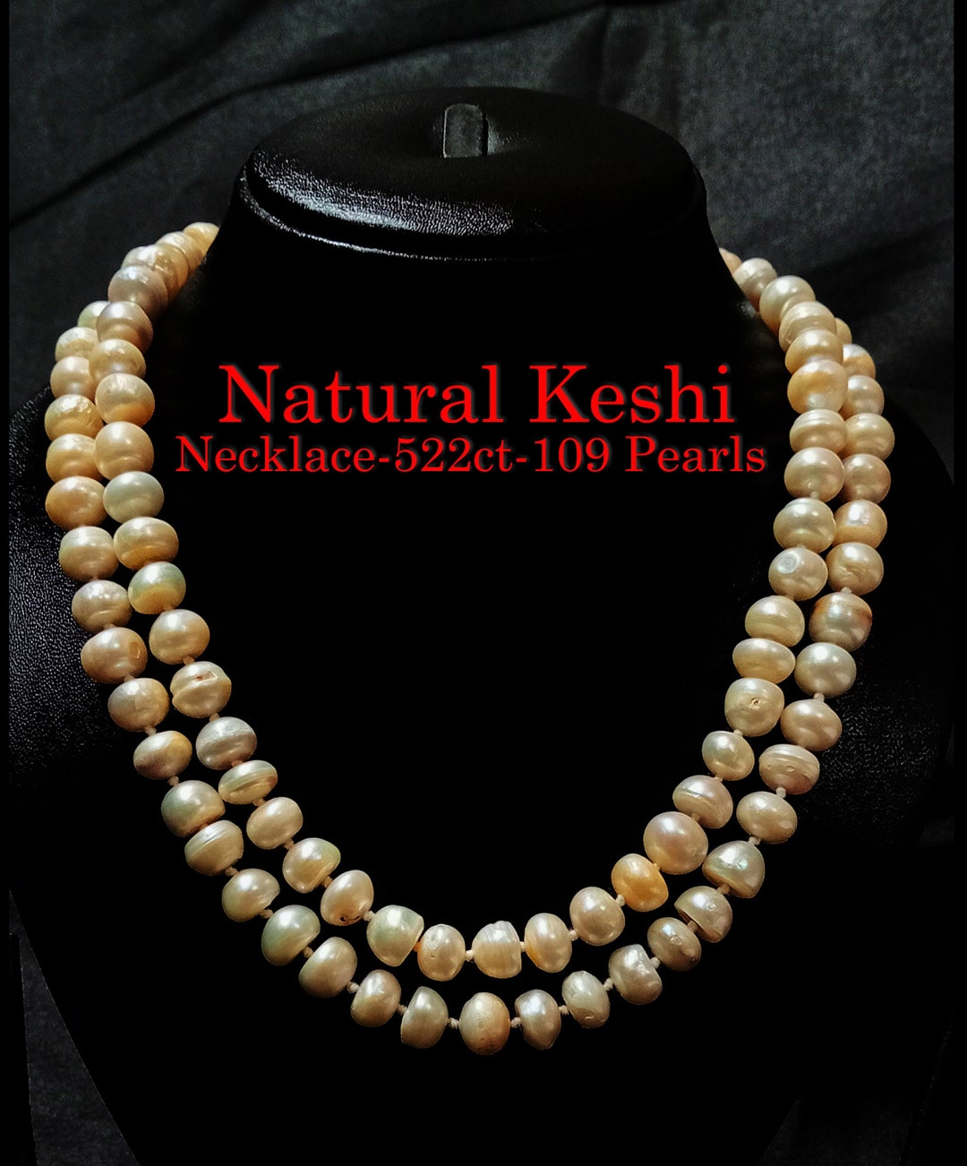 Buy Natural Keshi Pearl Necklace 522ct 109pearls Online in