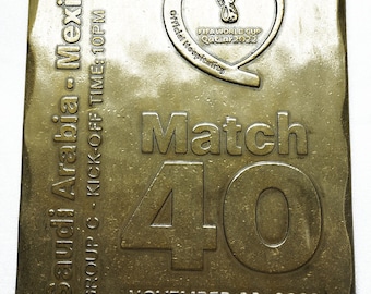 FIFA World Cup 2022 Souvenir Trophy: Saudi vs Mexico