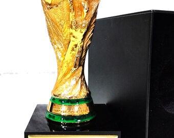 アルゼンチン対フランス ワールドカップトロフィー：18K金メッキ