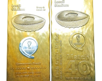 Fifa Worldcup Souvenir Trophy for Saudi-Mexico (Match 40) & Cameroon-Brazil (Match 48) - Combo