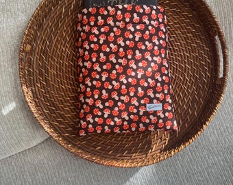 Mushroom Madness Book Sleeve (option to add front pocket)