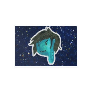 Adventure Time Marshall Lee Skurrile Kunst Postkarten, Grußkarten, Astro-Themen Briefpapier, Kosmische Kunst Drucke, Sammlerstücke