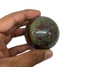 Dragon Bloodstone Sphere: Polished Chakra Healing Crystal