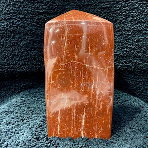 21.4 lbs Red Jasper Crystal Tower – 11&quot; Polished Freeform – Grounding Stone for Healing & Energy – Large Natural Gemstone Decor