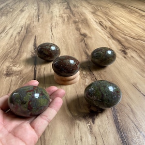 Dragon Bloodstone Sphere | Crystal Ball for Healing |  metaphysical Chakra Stone | Meditation Crystal Dragon Stone Sphere