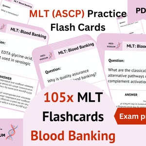 MLT (ASCP) Prüfung Karteikarten: Blutbanken