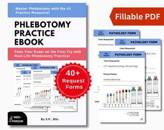 Flebotomy Practice Ebook: Symulowane prośby o flebotomię