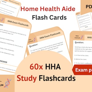 Home Gesundheit Aide (HHA) Zertifizierung Exam Karteikarten