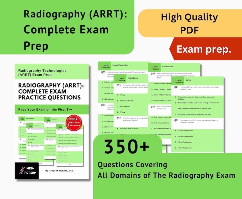 Complete Radiography (ARRT) Exam Preparation: Radiography Technologist ...