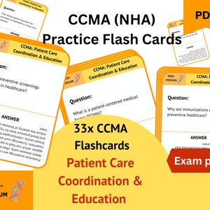 CCMA (NHA) Prüfung Karteikarten: Patient Care Coordination & Edukation