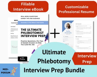 Pakiet Ultimate Phlebotomy Interview Prep Bundle