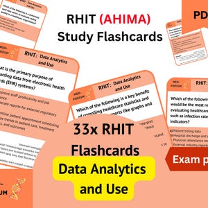 RHIT (AHIMA) Prüfungs-Karteikarten: Datenanalytik und -nutzung