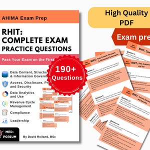 Vollständiges RHIT (AHIMA) Prüfungsvorbereitungs-eBook