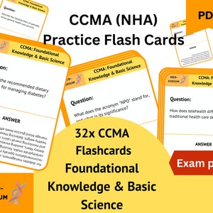 CCMA (NHA) Prüfungskarten: Grundlegendes Wissen und wissenschaftliche Grundlagen