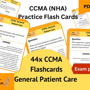 CCMA (NHA) 試験フラッシュカード: 一般的な患者ケア