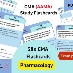 CMA (AAMA) Prüfungs-Karteikarten: Arzneikunde