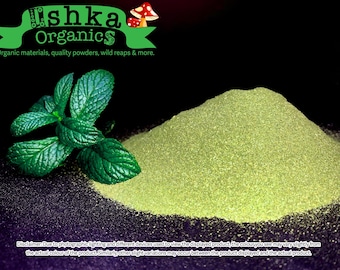 Organic mint powder. Soap making and other art supplies.
