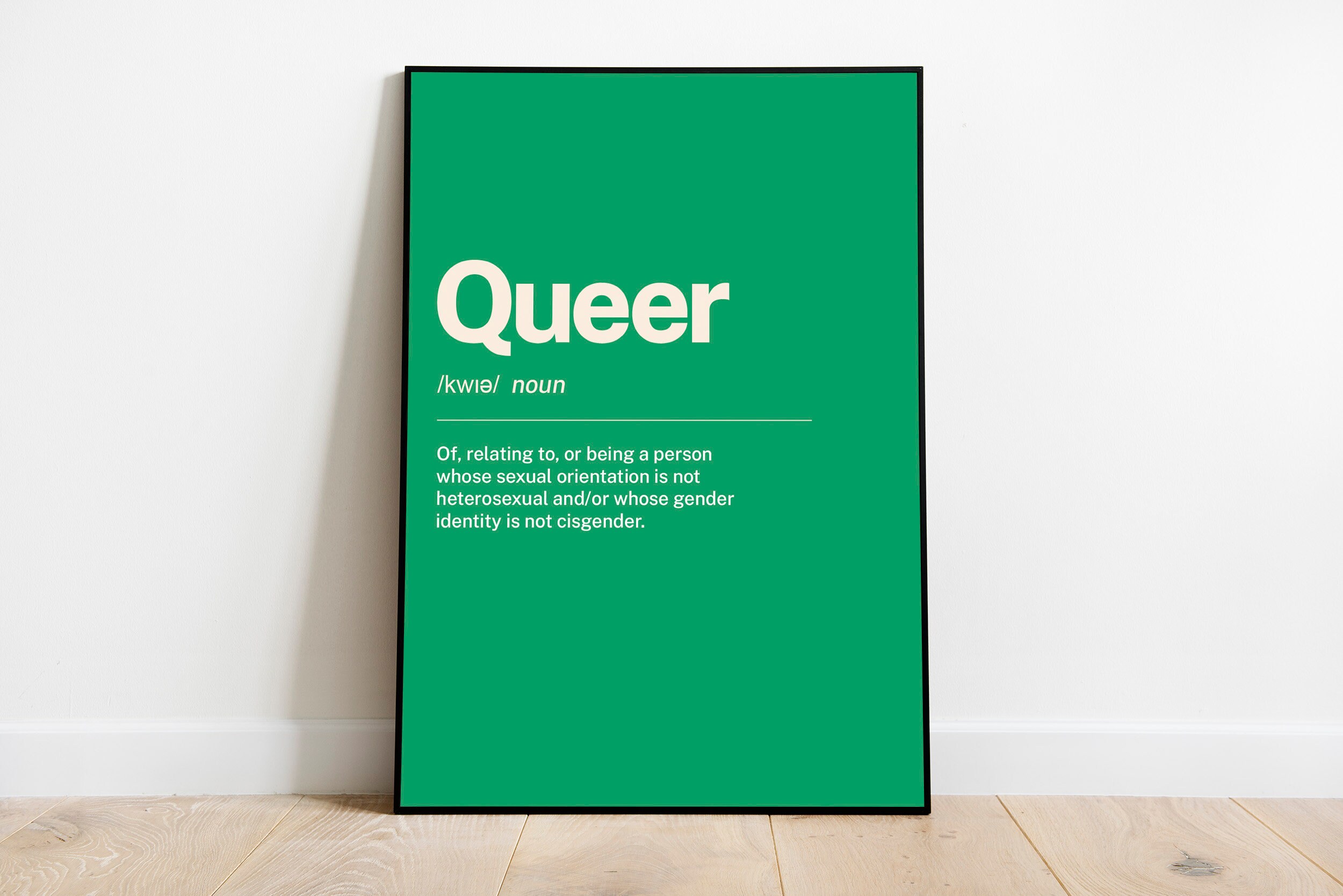 Queer Definition Print Gay Art Print Home Decor Queer Etsy