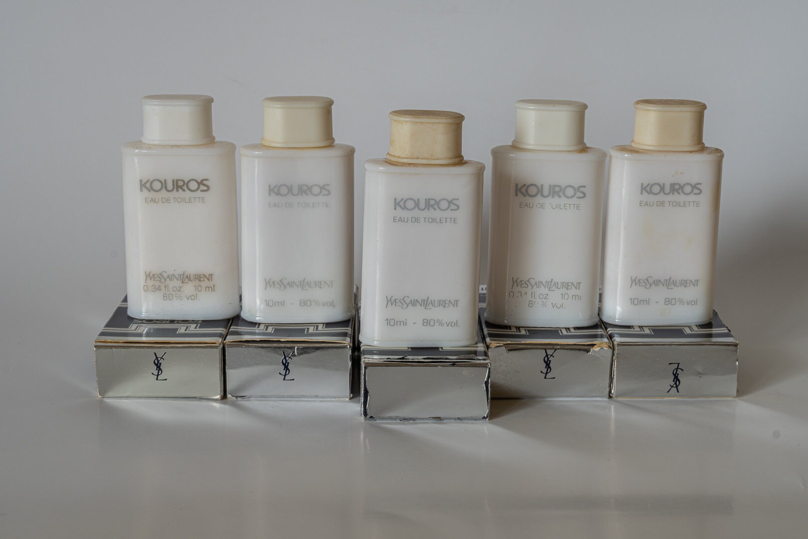 50 Ml Vintage Kouros YSL 5 Bottles at 10 Ml Each Eau De - Etsy