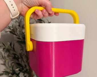 Four Can Retro Mini Cooler - 3D Printed lunchbox