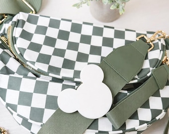 Mouse Head Belt Bum Bag Charm for 2 inch strap