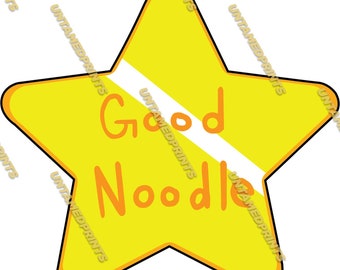 Good Noodle Star STICKER- cute waterproof funny vinyl decal sticker gift tumbler laptop water bottle