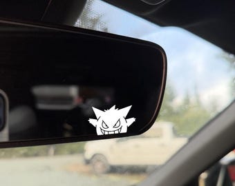 Purple Alien Monster Peeker DECAL - Window Rearview Mirror Laptop Water Bottle Sticker