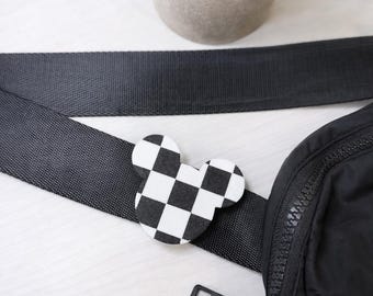 Checkered Magical Mouse Bag Charm - belt bum bag gift theme park