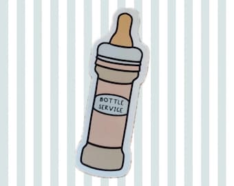 Bottle Service NICU Nurse STICKER- cute waterproof funny vinyl decal sticker gift tumbler laptop water bottle newborn baby