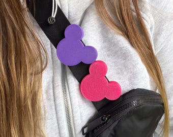 Mouse Head Belt Bag Charm for 1.5 inch strap