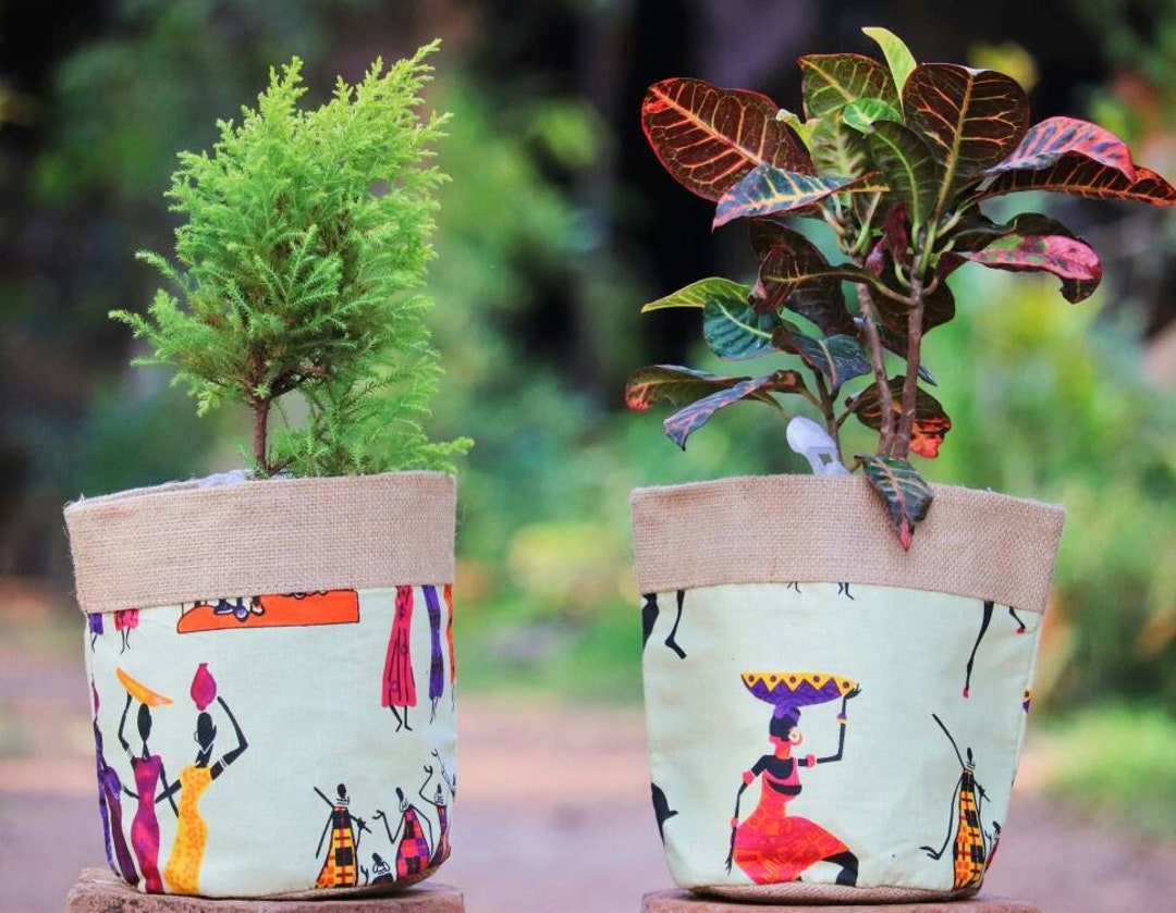 Jute Plant Pot Unique Houseplant Pots Plant Pot Cover Jute Etsy