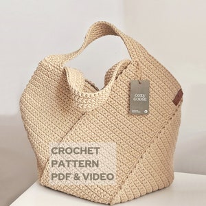 Crochet Tote Bag Pattern: Easy Summer Handbag (PDF Pattern)