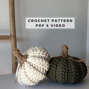 Kürbisse Häkelanleitung: Herbst-Erntedank-Dekor (PDF)