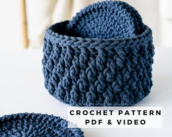 Crochet Coasters with Holder Pattern: Beginner PDF Set