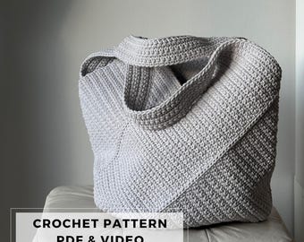 Crochet Tote Bag Pattern: Beginner-Friendly PDF (Digital Download)
