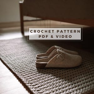 Crochet Rug Pattern PDF: Beginner-Friendly Rectangular Design